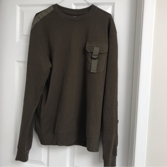ZARA MAN ARMY SWEATER - Picture 1 of 5